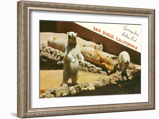 Polar Bears, San Diego Zoo-null-Framed Art Print