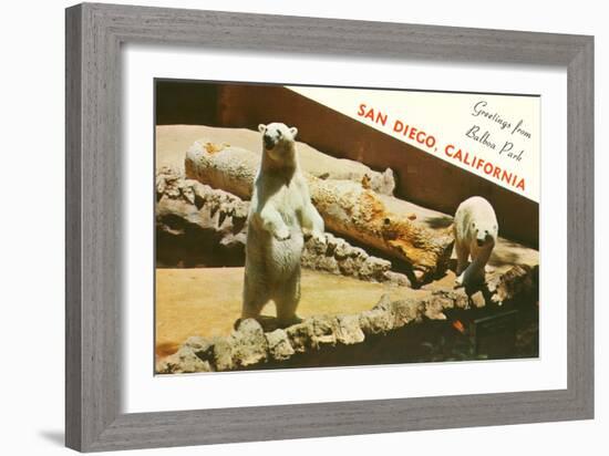 Polar Bears, San Diego Zoo-null-Framed Art Print