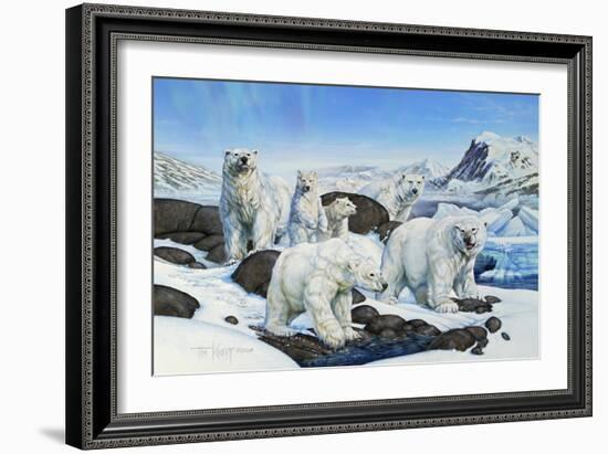 Polar Bears-Tim Knepp-Framed Giclee Print