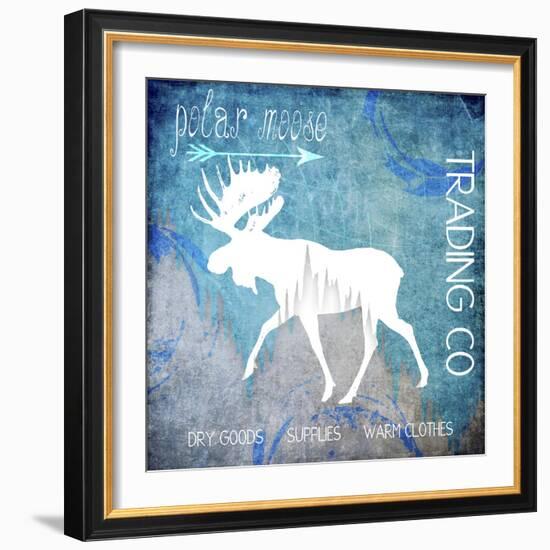 Polar Ice Moose-LightBoxJournal-Framed Giclee Print