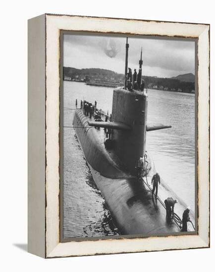 Polaris Missile Sub "Patrick Henry" Near Holy Loch-John Dominis-Framed Premier Image Canvas