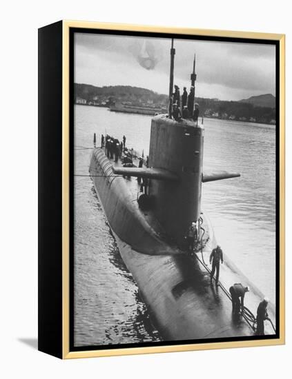 Polaris Missile Sub "Patrick Henry" Near Holy Loch-John Dominis-Framed Premier Image Canvas