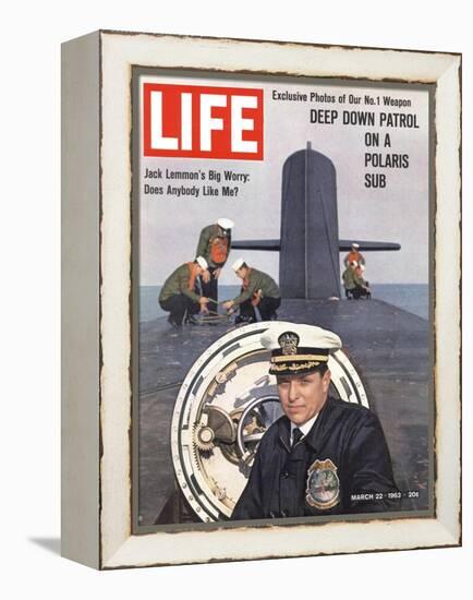 Polaris Submarine, March 22, 1963-Paul Schutzer-Framed Premier Image Canvas