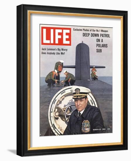 Polaris Submarine, March 22, 1963-Paul Schutzer-Framed Photographic Print