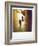 Polaroid Image of Man Walking Along Narrow, Dimly-Lit Street in the Medina, Fez, Morocco-Lee Frost-Framed Photographic Print