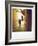 Polaroid Image of Man Walking Along Narrow, Dimly-Lit Street in the Medina, Fez, Morocco-Lee Frost-Framed Photographic Print