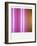 Polaroid of Colourful Stripes Created by Coloured Fluorescent Tubes-Lee Frost-Framed Photographic Print