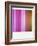 Polaroid of Colourful Stripes Created by Coloured Fluorescent Tubes-Lee Frost-Framed Photographic Print