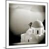 Polaroid of Domed Church, Oia, Santorini, Cyclades, Greek Islands, Greece, Europe-Lee Frost-Mounted Photographic Print