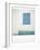 Polaroid of Painted Blue Window Shutter Against Whitewashed Wall, Asilah, Morocco-Lee Frost-Framed Photographic Print