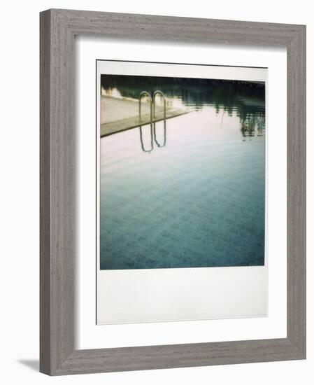 Polaroid of Swimming Pool with Reflections, Fez, Morocco, North Africa, Africa-Lee Frost-Framed Photographic Print