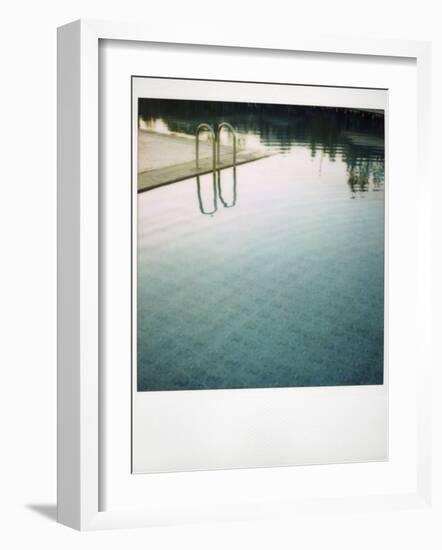 Polaroid of Swimming Pool with Reflections, Fez, Morocco, North Africa, Africa-Lee Frost-Framed Photographic Print