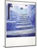 Polaroid of Traditional Bluewashed Steps, Chefchaouen, Morocco, North Africa, Africa-Lee Frost-Mounted Photographic Print