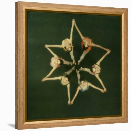 Polaroid, Overhead View of Ballerinas-Co Rentmeester-Framed Premier Image Canvas