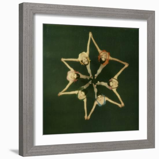 Polaroid, Overhead View of Ballerinas-Co Rentmeester-Framed Photographic Print