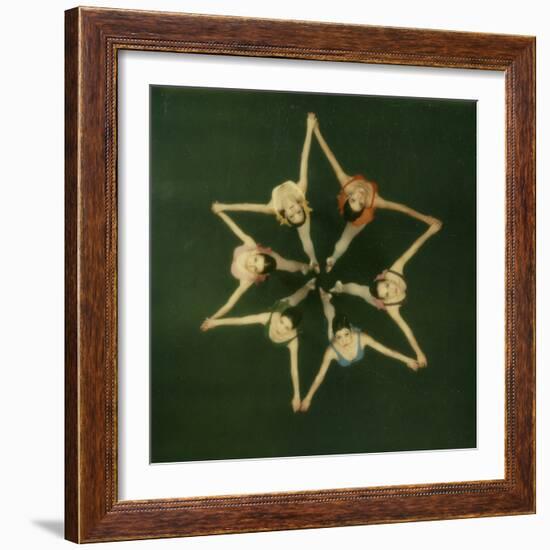 Polaroid, Overhead View of Ballerinas-Co Rentmeester-Framed Photographic Print