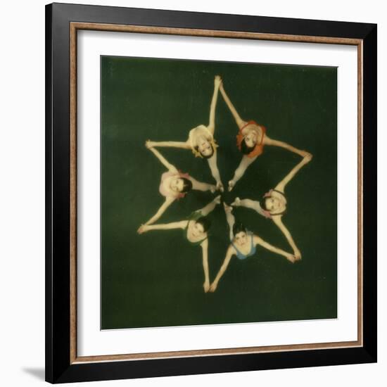 Polaroid, Overhead View of Ballerinas-Co Rentmeester-Framed Photographic Print