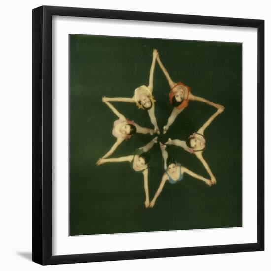 Polaroid, Overhead View of Ballerinas-Co Rentmeester-Framed Photographic Print