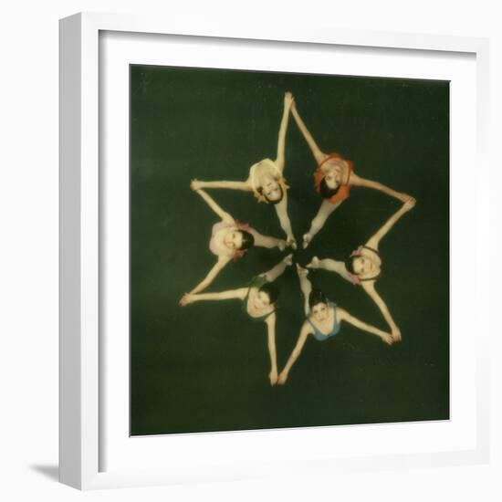 Polaroid, Overhead View of Ballerinas-Co Rentmeester-Framed Photographic Print