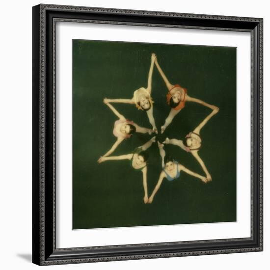 Polaroid, Overhead View of Ballerinas-Co Rentmeester-Framed Photographic Print