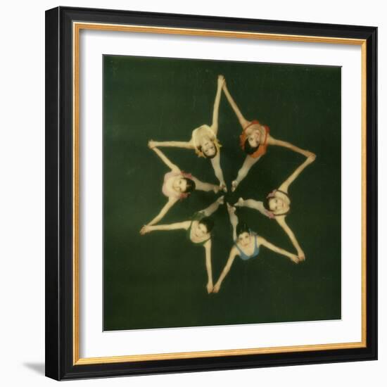 Polaroid, Overhead View of Ballerinas-Co Rentmeester-Framed Photographic Print