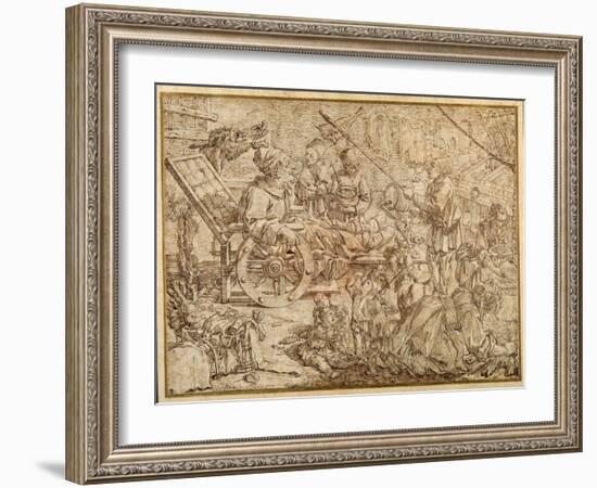 Polcinello Invalided with Gout-Pier Leone Ghezzi-Framed Giclee Print