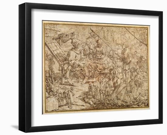 Polcinello Invalided with Gout-Pier Leone Ghezzi-Framed Giclee Print