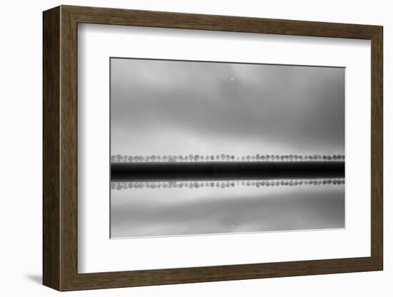 Polderlandscape in reflection-Huib Limberg-Framed Photographic Print