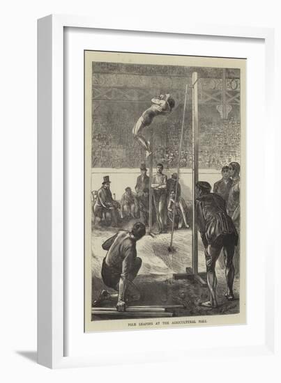 Pole Leaping at the Agricultural Hall-Edwin Buckman-Framed Giclee Print