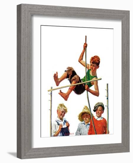 "Pole Vault,"September 3, 1927-George Brehm-Framed Giclee Print