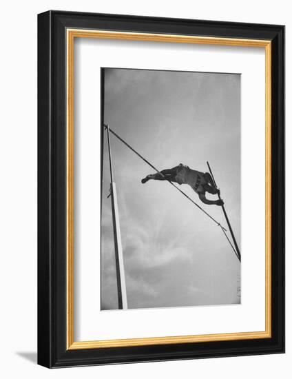 Pole Vaulter Don Bragg Setting World Pole Vault Record-Grey Villet-Framed Photographic Print