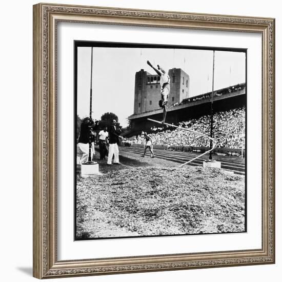 Pole Vaulter Harry Cooper's Pole Snapping During Olympic Trials-Wallace Kirkland-Framed Photographic Print