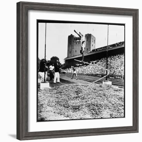 Pole Vaulter Harry Cooper's Pole Snapping During Olympic Trials-Wallace Kirkland-Framed Photographic Print