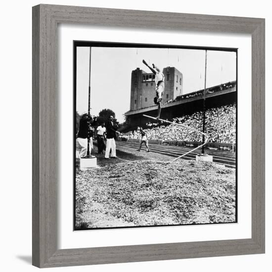 Pole Vaulter Harry Cooper's Pole Snapping During Olympic Trials-Wallace Kirkland-Framed Photographic Print