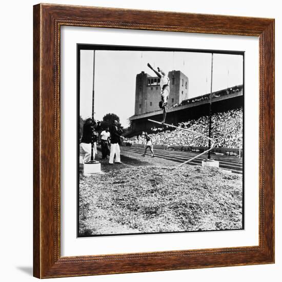 Pole Vaulter Harry Cooper's Pole Snapping During Olympic Trials-Wallace Kirkland-Framed Photographic Print