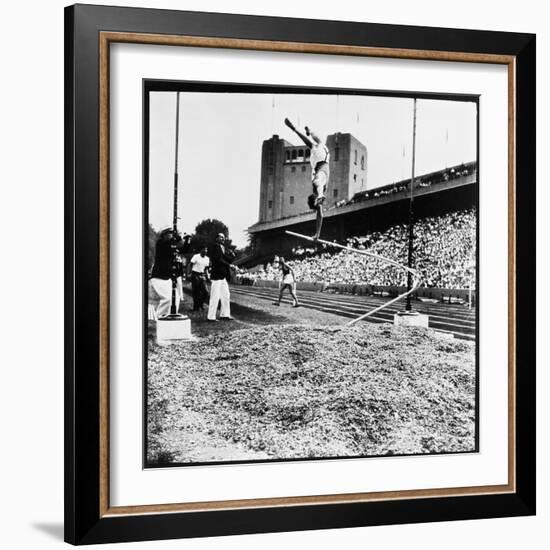 Pole Vaulter Harry Cooper's Pole Snapping During Olympic Trials-Wallace Kirkland-Framed Photographic Print