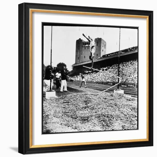 Pole Vaulter Harry Cooper's Pole Snapping During Olympic Trials-Wallace Kirkland-Framed Photographic Print