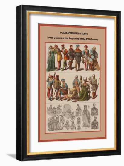 Poles, Prussian and Slavs Lower Classes at the Beginning of the XVI Century-Friedrich Hottenroth-Framed Art Print