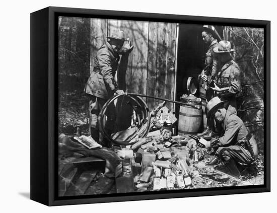 Police and Bootleggers-null-Framed Premier Image Canvas