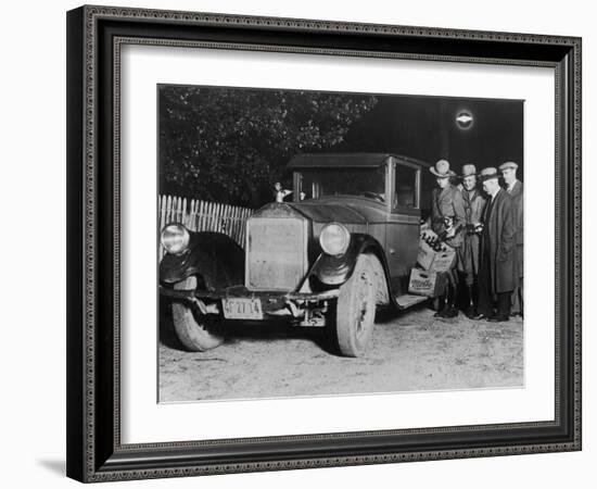 Police and Bootleggers-null-Framed Photographic Print