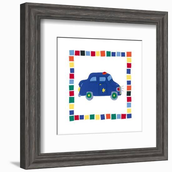 Police Car-Sophie Harding-Framed Art Print