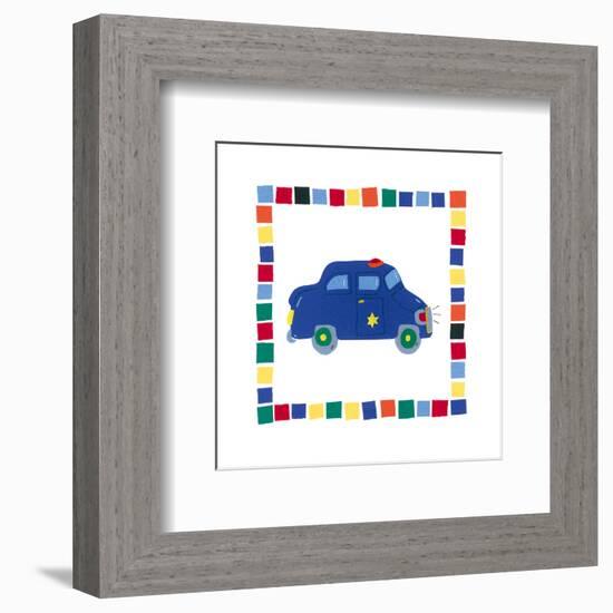 Police Car-Sophie Harding-Framed Art Print