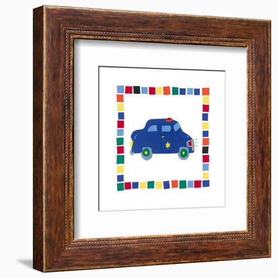 Police Car-Sophie Harding-Framed Art Print