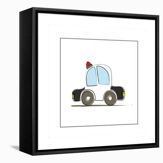 Police Car-null-Framed Premier Image Canvas