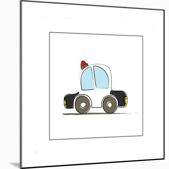 Police Car-null-Mounted Giclee Print