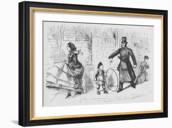 'Police Cartoon in the Weekly', c1859, (1938)-Unknown-Framed Giclee Print