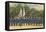 Police Department on Parade-null-Framed Stretched Canvas