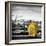 Police Emergency Call Box on the Walkway of the Brooklyn Bridge with Skyline of Manhattan-Philippe Hugonnard-Framed Photographic Print