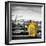 Police Emergency Call Box on the Walkway of the Brooklyn Bridge with Skyline of Manhattan-Philippe Hugonnard-Framed Photographic Print