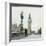 Police Officer on Duty on Westminster Bridge by Big Ben, London. Metropolitan Police-null-Framed Photographic Print